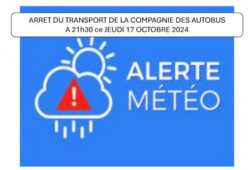 ALERTE METEO